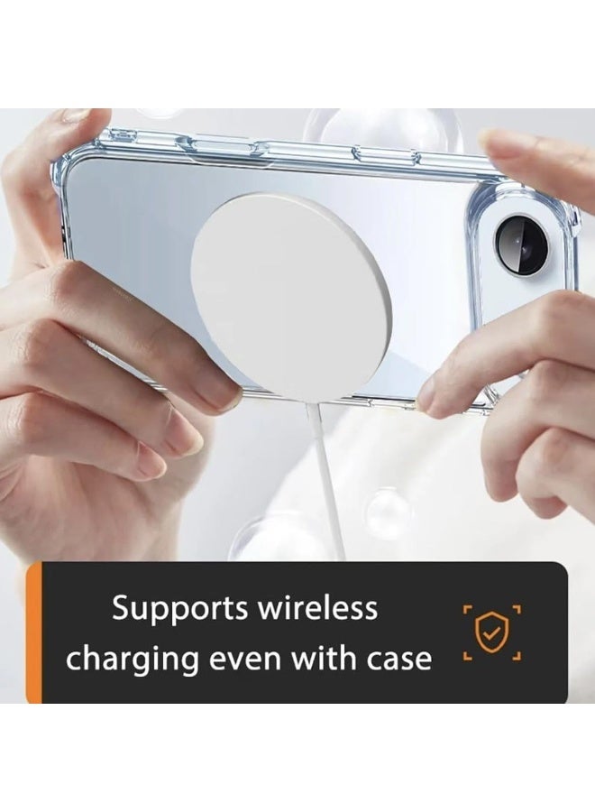 ELTRAZONE iPhone 17 Air Case Clear TPU Bumper Cover – Shockproof & Anti-Yellowing Transparent Protective Case, Anti-Scratch Slim Design with Enhanced Grip, Wireless Charging Compatible Back Cover - Image 3