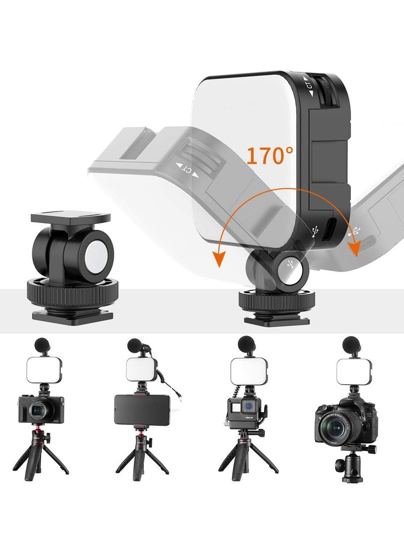 Ulanzi - VL100C Bi-Color LED Video Light on Camera,Mini Rechargeable 2000mAh LED Camera Lights,CRI95+ Dimmable 2500-6500K Ultra Bright Photo and Video Lighting,LED Fill Lamp - Image 1