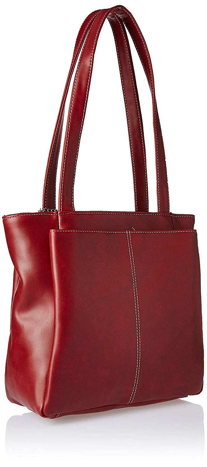 Fostelo Women's Florence Satchel Tote Handbag for Women | Ladies Purse | Stylish Shoulder Bag | Gift For Women | Maroon - Image 3