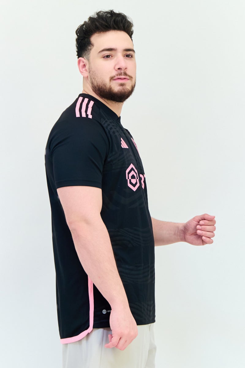 Adidas Men Slim Fit Short Sleeve Inter Miami Cf Jersey, Black - Image 2