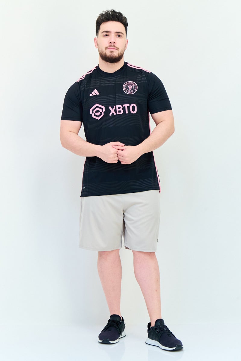 Adidas Men Slim Fit Short Sleeve Inter Miami Cf Jersey, Black - Image 4