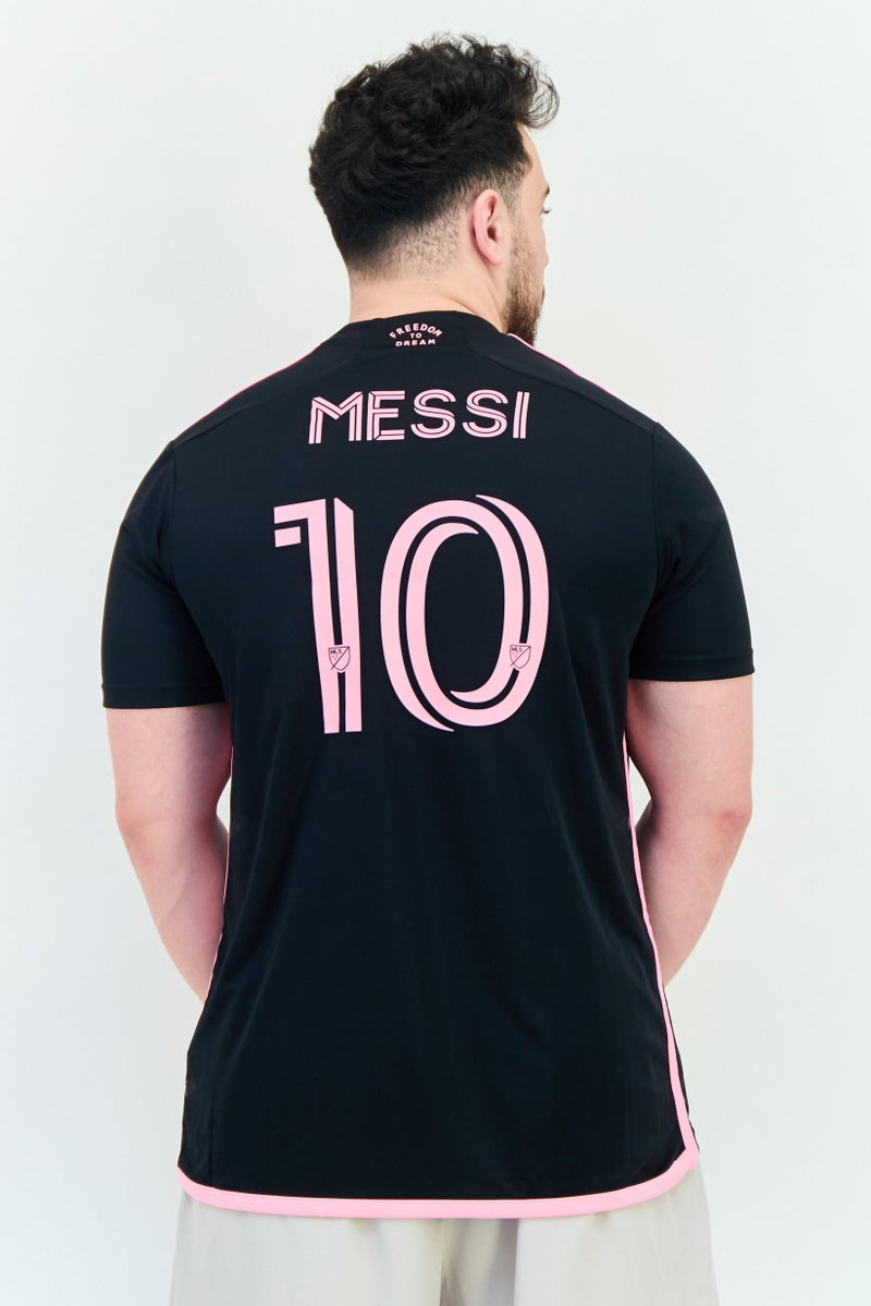 Adidas Men Slim Fit Short Sleeve Inter Miami Cf Jersey, Black - Image 3