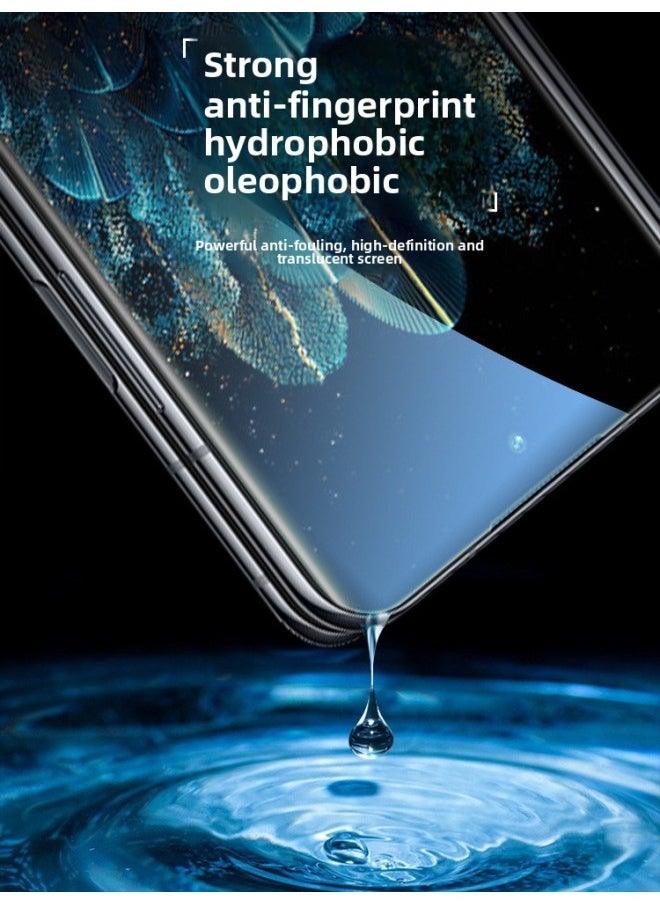 Generic - For Oppofindn Tempered Film Findn2 Folding Screen N3 Mobile Phone Film Oppofindn2 Outer Screen Curved Surface-Colour:【ultra-clear Black Edges◆External Screen Tempered Film】3 Pieces Pack*free Lens Film-Size:OPPO Find N3 - Image 1