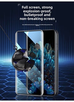 For Oppofindn Tempered Film Findn2 Folding Screen N3 Mobile Phone Film Oppofindn2 Outer Screen Curved Surface-Colour:【ultra-clear Black Edges◆External Screen Tempered Film】3 Pieces Pack*free Lens Film-Size:OPPO Find N3