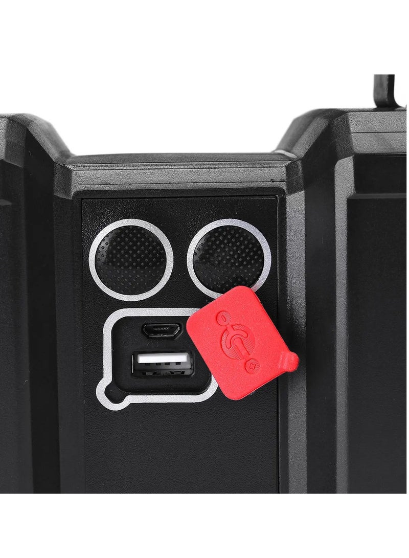 كشاف LED متعدد الوظائف قابل لإعادة الشحن W844 - بطارية 10000 مللي أمبير/ساعة، مدى 800 متر، أوضاع كشاف وكشاف ضوئي، شحن USB، مصباح طوارئ، مصباح تخييم W844 - Image 5