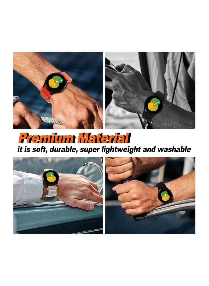 Anmi أشرطة ساعة 20 مم متوافقة مع ساعة Samsung Galaxy Watch 6 الكلاسيكية 47 مم 43 مم Galaxy Watch 6/5/4 40 مم 44 مم/Galaxy Watch 5 Pro Sport Nylon Strap Amazfit¬†GTS 4 حزام سريع الفك  - Image 2