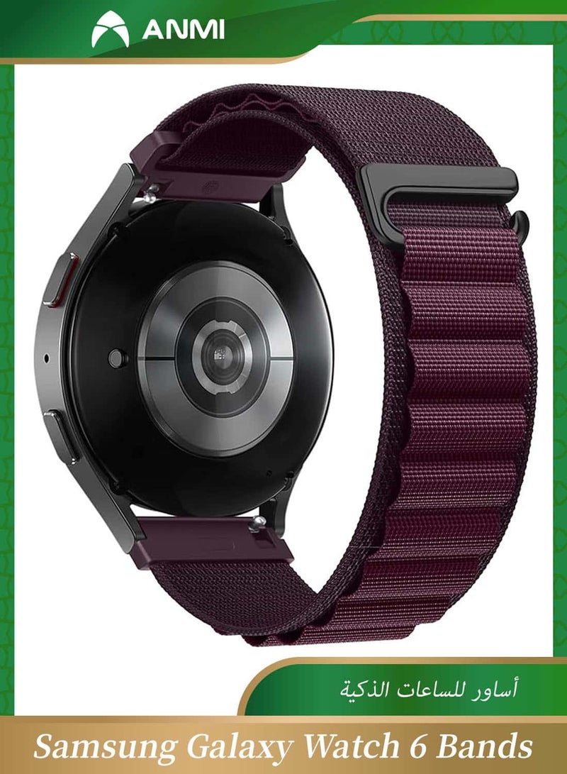 Anmi 20mm Watch Straps Compatible with Samsung Galaxy Watch 6 Classic 47mm 43mm Galaxy Watch 6/5/4 40mm 44mm/Galaxy Watch 5 Pro Sport Nylon Strap Amazfit GTS 4 Quick Release Strap - Image 1