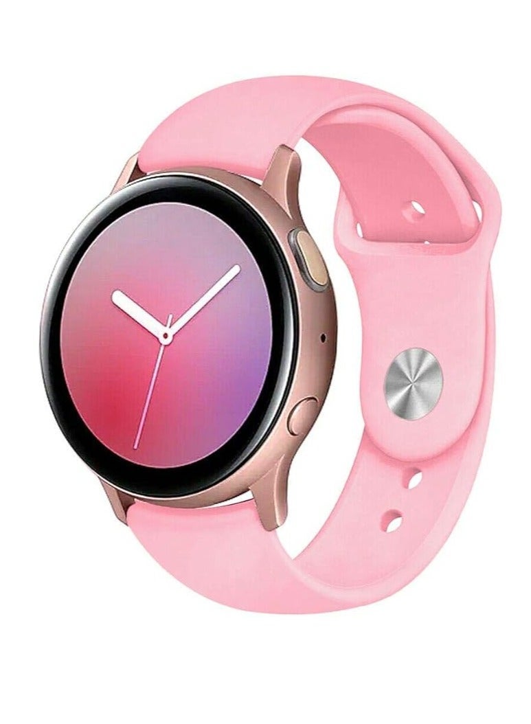 ten.tech strab for Samsung Galaxy Watch Active 2 / Watch Bands, 20mm Silicone Replacement Band Straps - Image 1