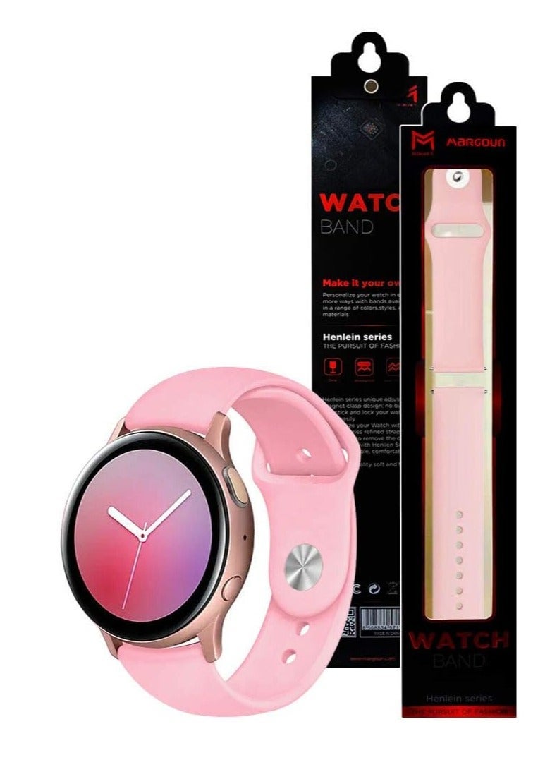 ten.tech strab for Samsung Galaxy Watch Active 2 / Watch Bands, 20mm Silicone Replacement Band Straps - Image 2