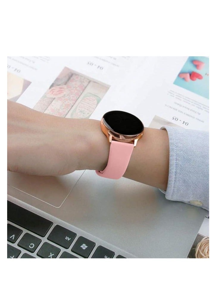 ten.tech strab for Samsung Galaxy Watch Active 2 / Watch Bands, 20mm Silicone Replacement Band Straps - Image 3
