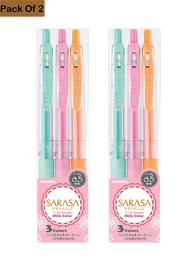 Sarasa مجموعتان من 3 أقلام جل مكونه من 3 اللوان - Image 1