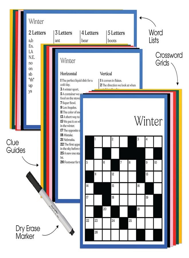 Keeping Busy Crossword Dementia Activities for Seniors | Alzheimer Products for Elderly Patients | Fun Memory Game Toy & Cognitive Brain Puzzle for Senior Citizens w/Memory Loss or Alzheimers - Image 4