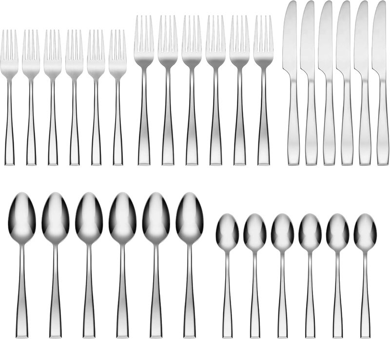 Cambridge Cali Mirror Piece Flatware Set 30 Count No Color - Image 2