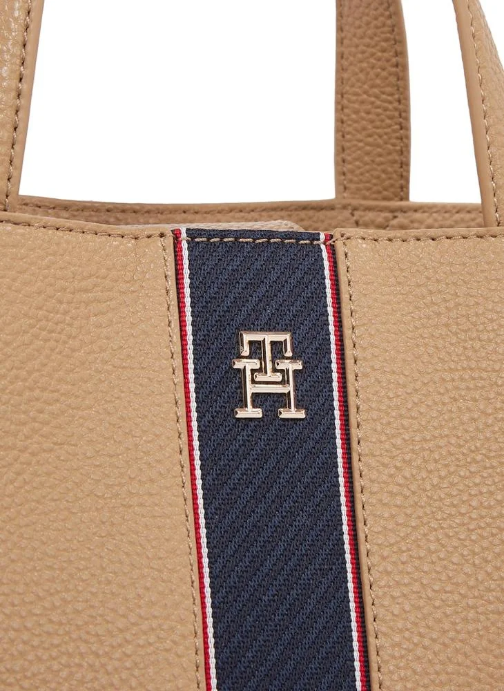 TOMMY HILFIGER Logo Detail Top Handle Satchel