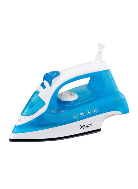 Steam Iron Spray And Steam Function, Self Cleaning Function, 280 ML Water Tank, Teflon Soleplate, Powerful Burst Stream, 360 Degree Swivel Cord Guard, Overheat Safety, Suitable for All Kinds Of Fabrics