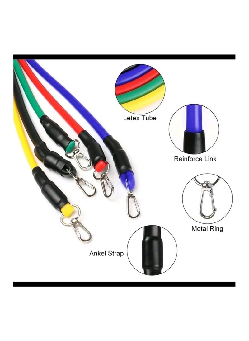 Anmi Wellness Pull Rope Obstruction BandBe Suitable For Yoga Exercise Pilates Fitness Training (11 Pieces)  - Image 4