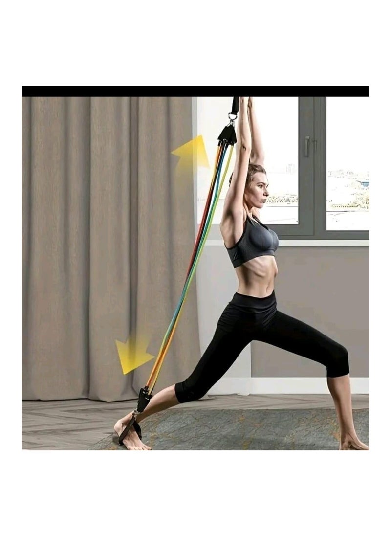 Anmi - Wellness Pull Rope Obstruction BandBe Suitable For Yoga Exercise Pilates Fitness Training (11 Pieces) - Image 1