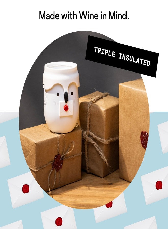 Corkcicle x Warner Brothers Harry Potter Hedwig Stemless Insulated Wine Glass Tumbler, 12 oz - Stainless Steel Stemless Wine Glass, Beverages Cold 6hrs, Hot 3hrs - Non-Slip, Easy-Grip Insulated Cup - Image 3