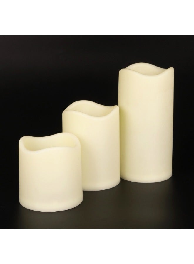 3-Pack Pillar Flameless Candle Lamp Waterproof And Tropical Resistant Remote Control Beautiful Home Decor LED Light - Image 4