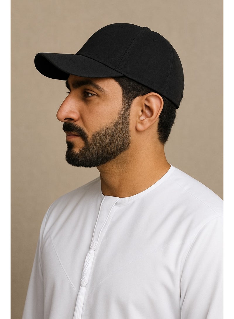 شيوخ قبعة بيسبول من قماش أوتومان – خفيفة الوزن من بوليستر أوتومان، تصميم 6 ألواح، ارتفاع متوسط، حزام فيلكرو قابل للتعديل – قبعة موضة وخارجية للرجال والنساء - Image 3