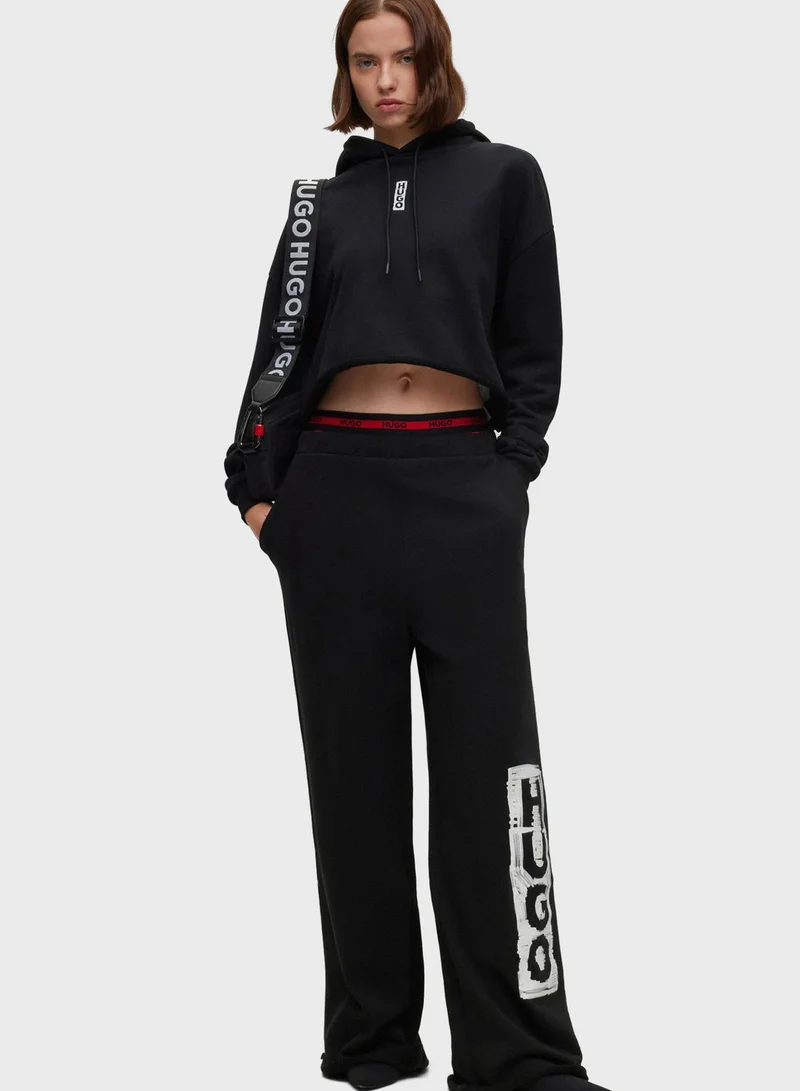 HUGO Logo High Waist Sweatpants