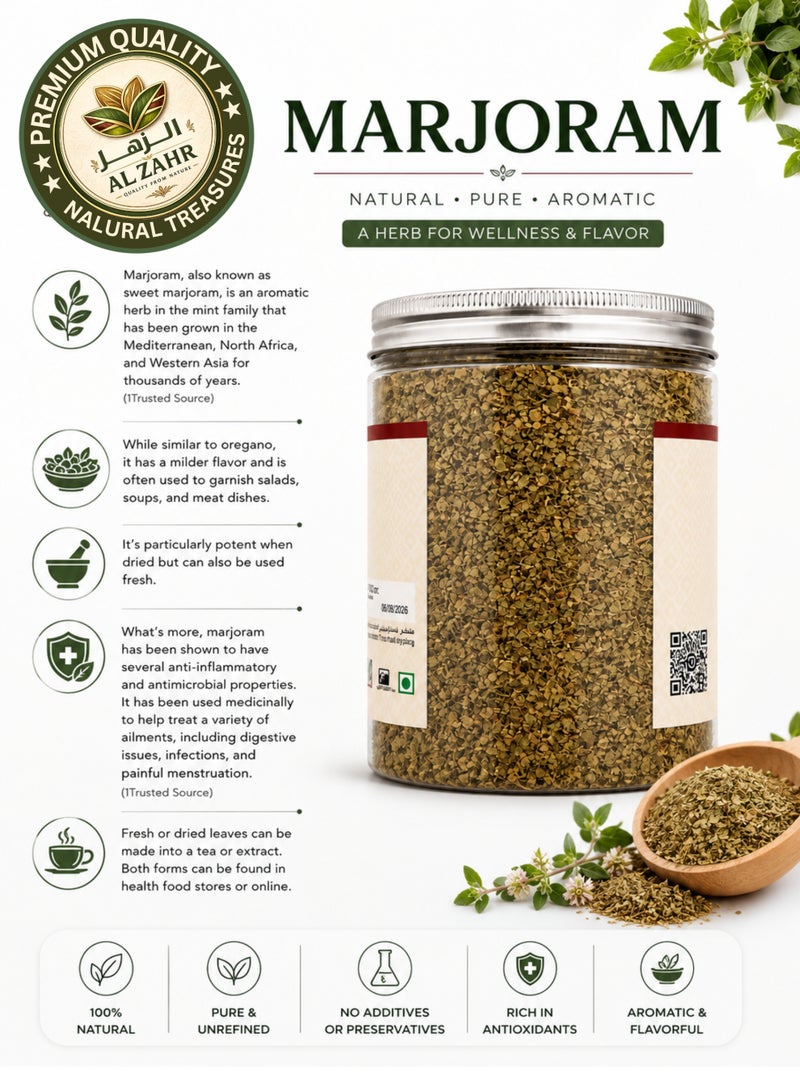 Zahr Dried Marjoram Leaves (Waraq Marjoram Mujafaf) – Origanum Majorana | Premium Natural Crushed Leaves | 100% Pure for Gardening, Plant Care, Botanical & Herbal Use - Image 3