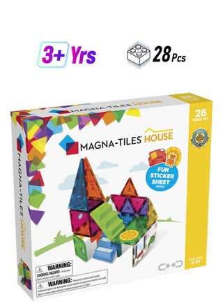 House 28-piece Set, Solid And Clear Colours, Original 3d Magentic Building Tiles, Kids Building Toys For Ages 3+ - pzsku/Z49308991AD74AC1DF85FZ/45/1742551367/37fbbe92-9903-4f89-881b-ccbd7aa85177