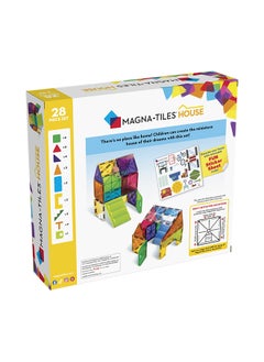 MAGNA-TILES House 28-piece Set, Solid And Clear Colours, Original 3d Magentic Building Tiles, Kids Building Toys For Ages 3+  - Image 2