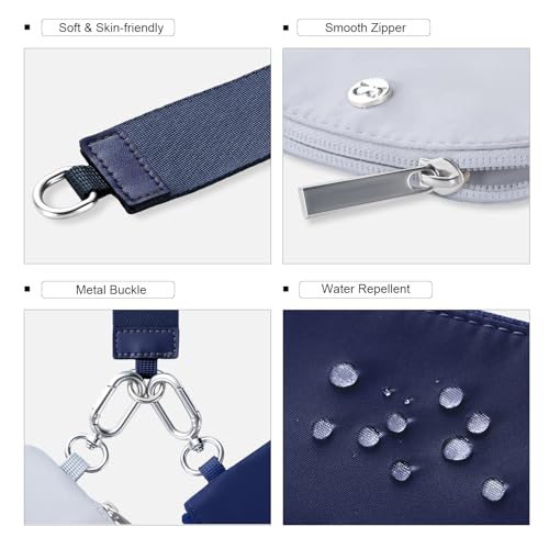 Babysun Mini Zip Around Dual Pouch Wristlet With 2 Straps Wristlet Keychain Wallet for Women Coin Purse Small Cute for Teen Girl - Image 5