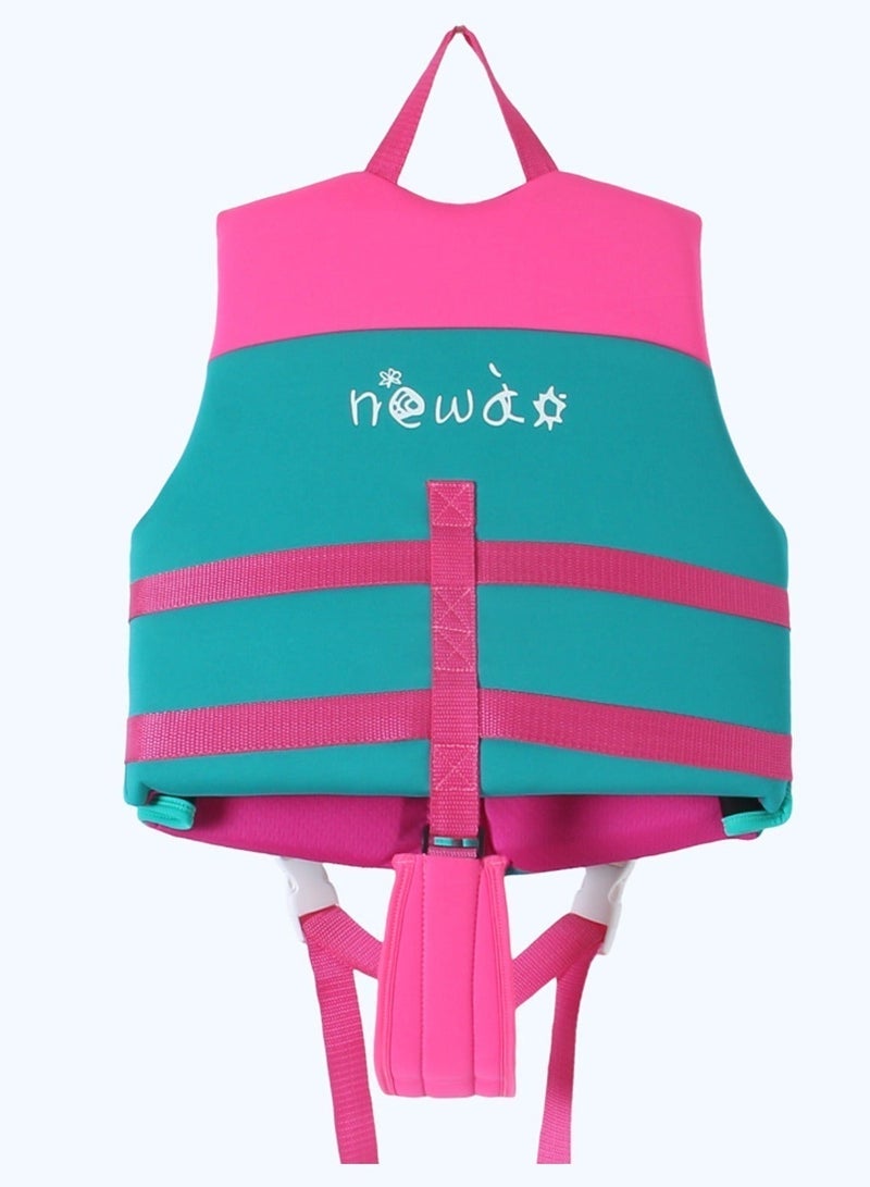 Toddler Swim Vest, Kids Swimming Jacket Fit 30-50/50-80lbs, Child Floaties Vest wiht Safety Strap, Float Jacket for Girls/Boys on Pool,Beach,Boating, Learn to Swim Aid, Pink - Image 2