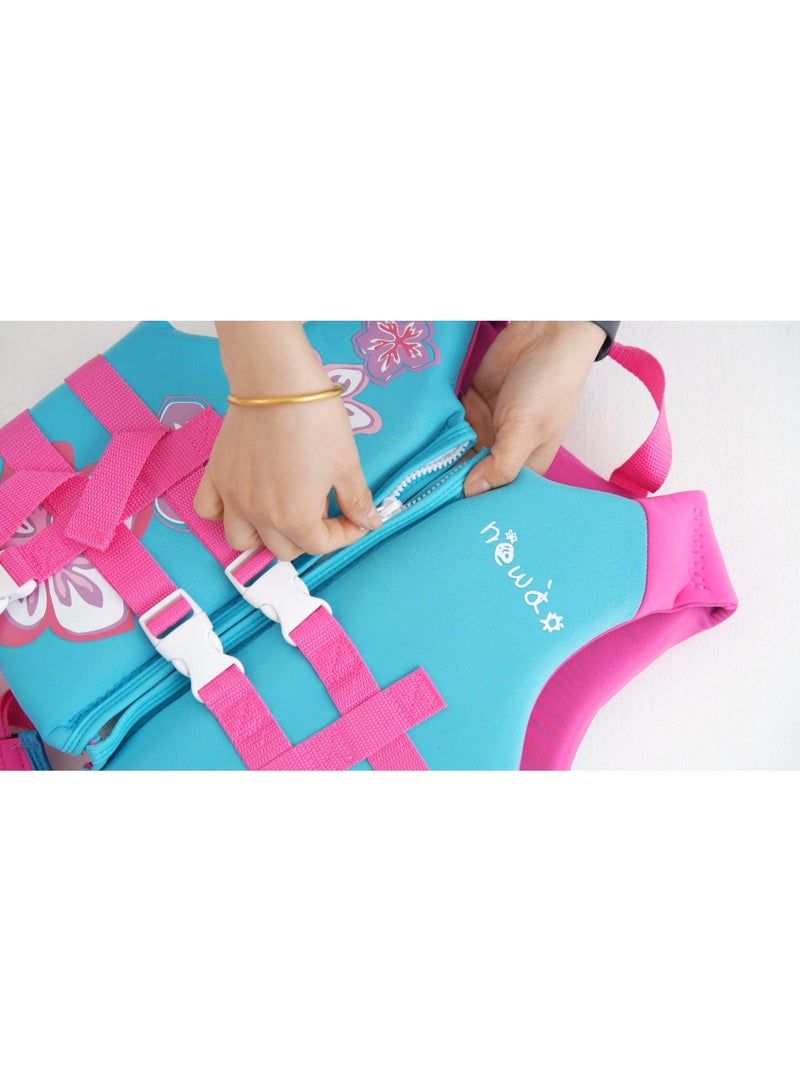 Toddler Swim Vest, Kids Swimming Jacket Fit 30-50/50-80lbs, Child Floaties Vest wiht Safety Strap, Float Jacket for Girls/Boys on Pool,Beach,Boating, Learn to Swim Aid, Pink - Image 4