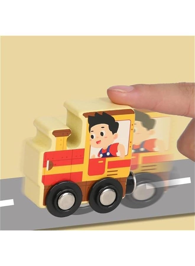Wooden Magnetic Train Toy for Kids, Learn Arabic and Russian Language Skills, Educational and Fun Cultural Toy for Developing Awareness and Creativity.  - Image 5
