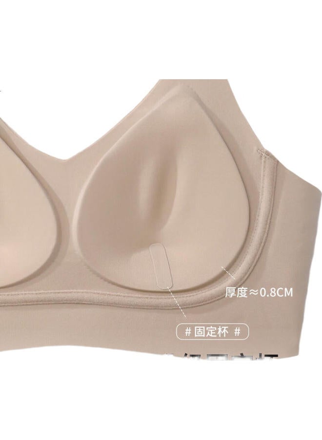GUJIN Women'S Push-Up Bra With Soft Support And Invisible Side Gathering To Prevent Sagging And Show Small Chest, Skin Color Xl - Image 2