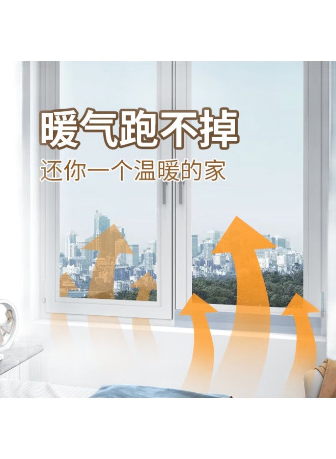 Miloch Mileqi Winter Windproof Tape For Door And Window Drafts, Sun-Resistant, Freeze-Resistant, Windproof, Warm, Waterproof, Self-Adhesive, Non-Peeling, Sealing Special Tape, Silver, 5Cm Wide * 20M Long [2 Rolls] - Image 3