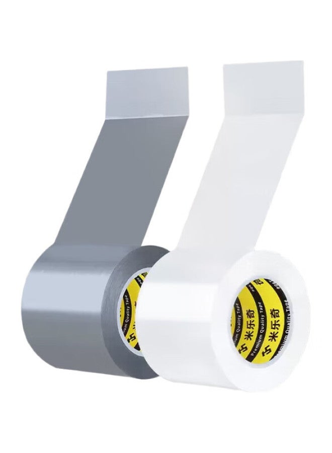 Miloch Mileqi Winter Windproof Tape For Door And Window Drafts, Sun-Resistant, Freeze-Resistant, Windproof, Warm, Waterproof, Self-Adhesive, Non-Peeling, Sealing Special Tape, Silver, 5Cm Wide * 20M Long [2 Rolls] - Image 2