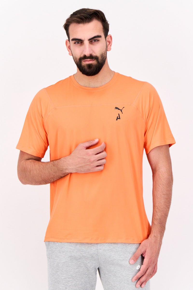 PUMA Men Sportswear Fit Long Sleeve Training T-Shirt, Orange - Image 1