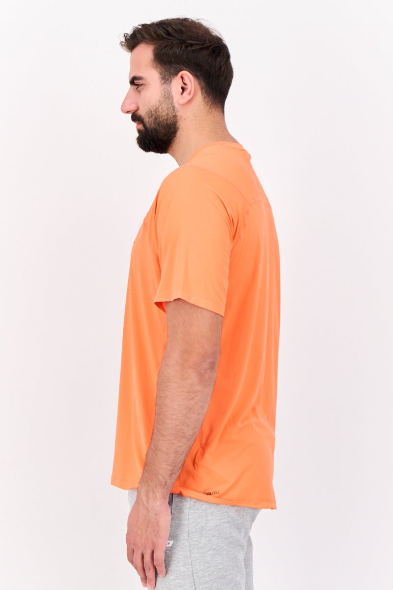 PUMA تي شيرت تدريب قصير الأكمام للرجال، رياضي، برتقالي - Image 2
