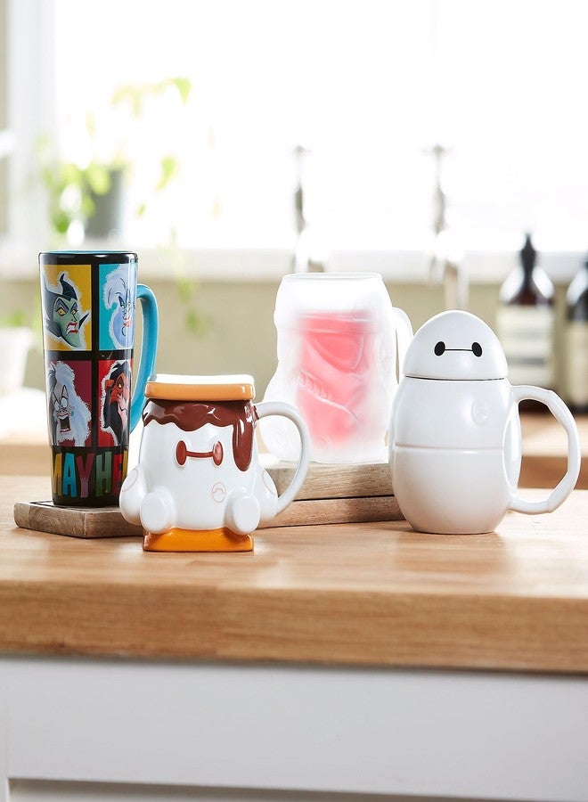 Disney Store Official Baymax S'More Disney Munchlings Baked Treats Mug, Big Hero 6, 455ml, Sculpted Stoneware Drinking Cup with Lid, Morning Brew Beverage Holder, Brown - Image 5