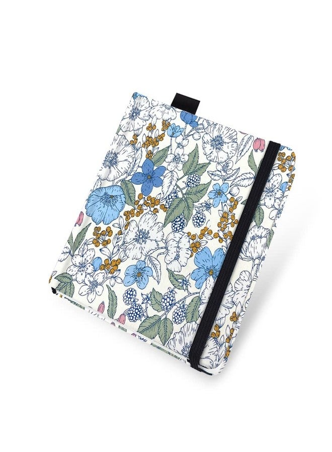 Qianshan Watercolor Paper Sketchbook,5x5 Inch Mixed Media Notebook,140lb/300gsm Artist Heavyweight Paper,20 Sheets Small Travel Drawing Journal for Adults,Painting,Watercolors,Art Supplies,Blue Pipa Flower - Image 2