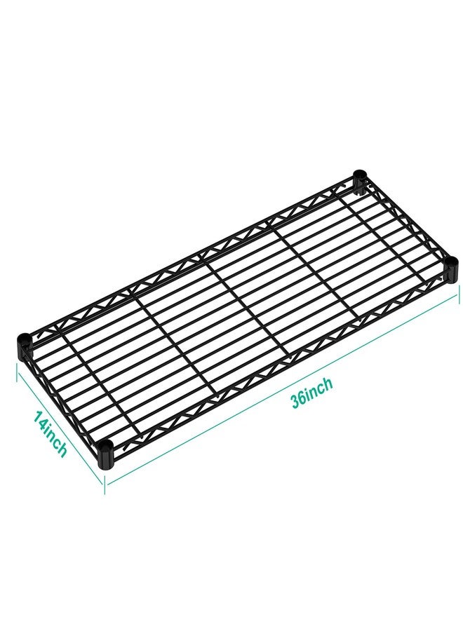 Folews Metal Shelf 14x36 Inch Wire Shelving Single Shelf with Clips Suitable for 3/4" Pole Only - Image 3
