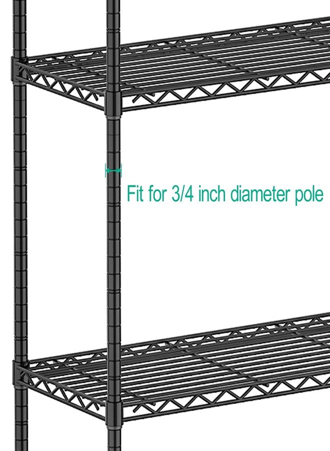 Folews Metal Shelf 14x36 Inch Wire Shelving Single Shelf with Clips Suitable for 3/4" Pole Only - Image 2