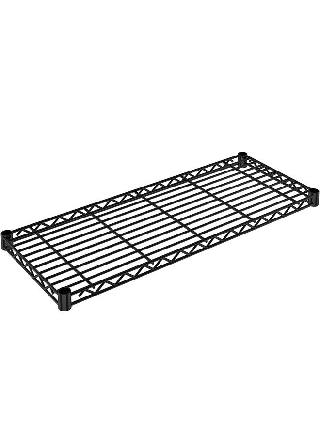 Folews Metal Shelf 14x36 Inch Wire Shelving Single Shelf with Clips Suitable for 3/4" Pole Only - Image 1