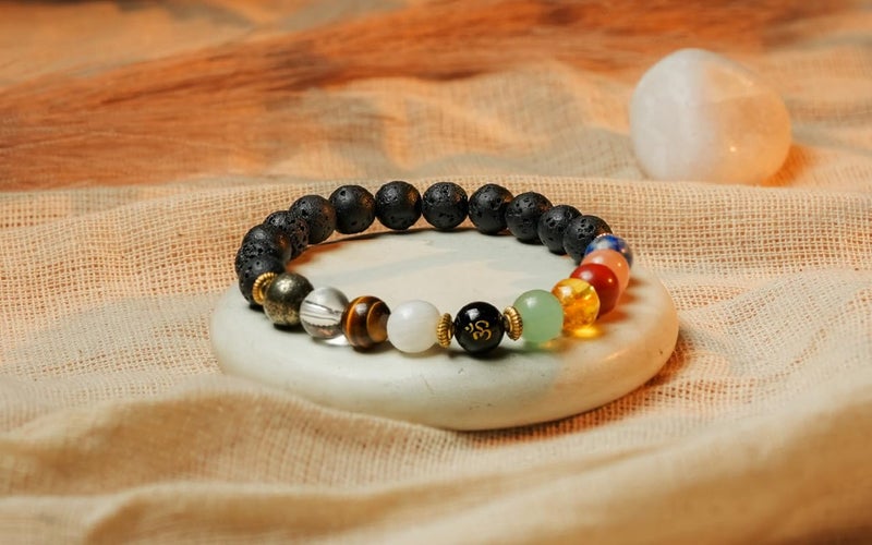 GEMSMANTRA Navgraha Shanti Bracelet, Natural Stones for Harmony, Align Energy, Unlock Growth and Balance Stretchable Beaded Bracelet for Men & Women - Image 2