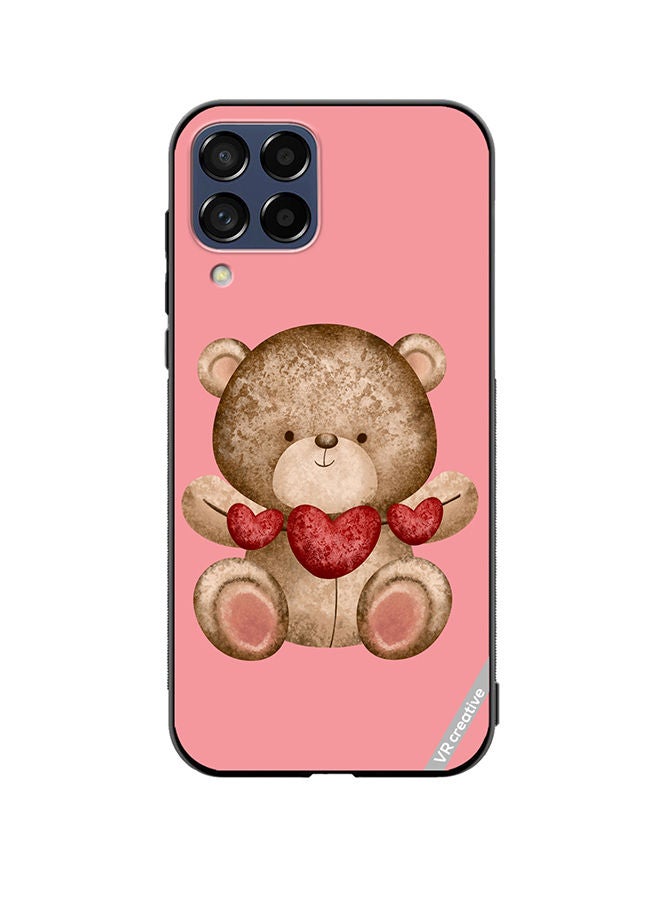 VR CREATIVE Protective Case Cover For Samsung Galaxy M53 Bear Love Design Multicolour - Image 1