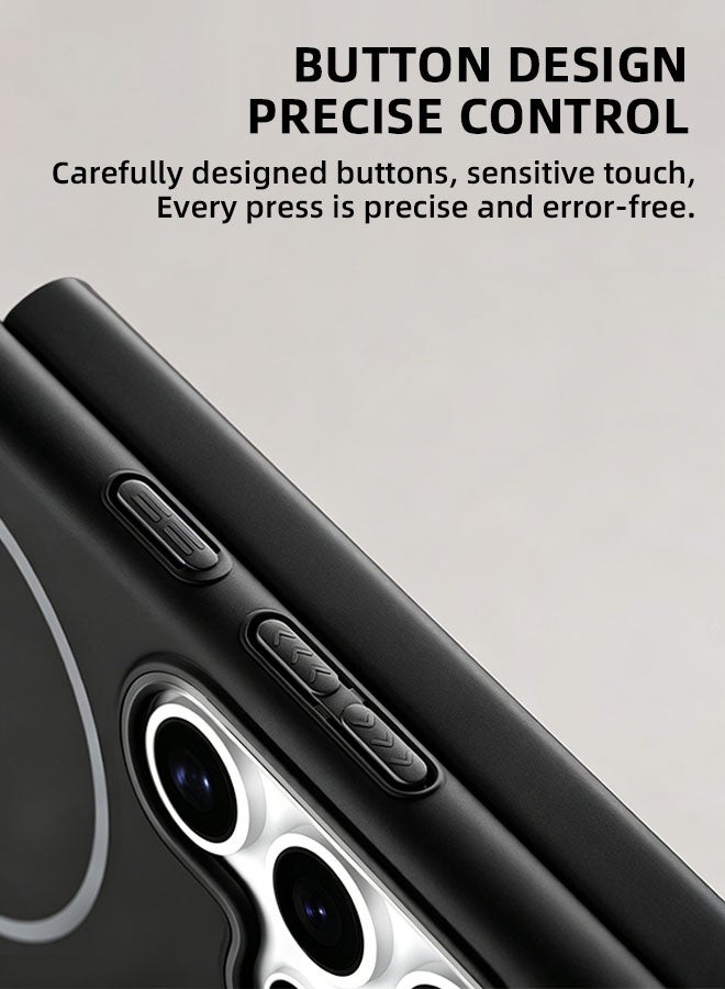 Magnetic Case for Samsung Galaxy S26 Ultra, [Strong Magnetic Compatibility][Reliable All-Round Protection][Sweatproof and Fingerprint-Resistant] Frosted Texture Drop Protection Phone Case for Galaxy S26 Ultra 6.9 inch, Black - Image 5