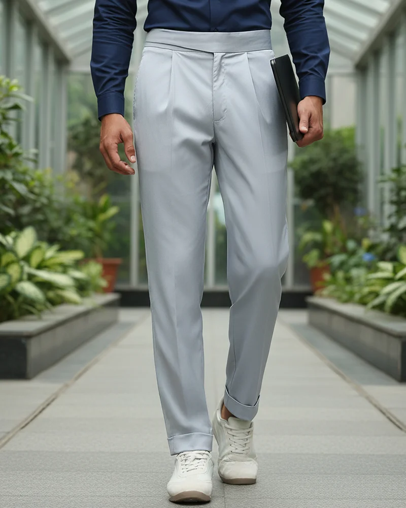 بيواكوف بنطلون جوركا رجالي رمادي فاتح