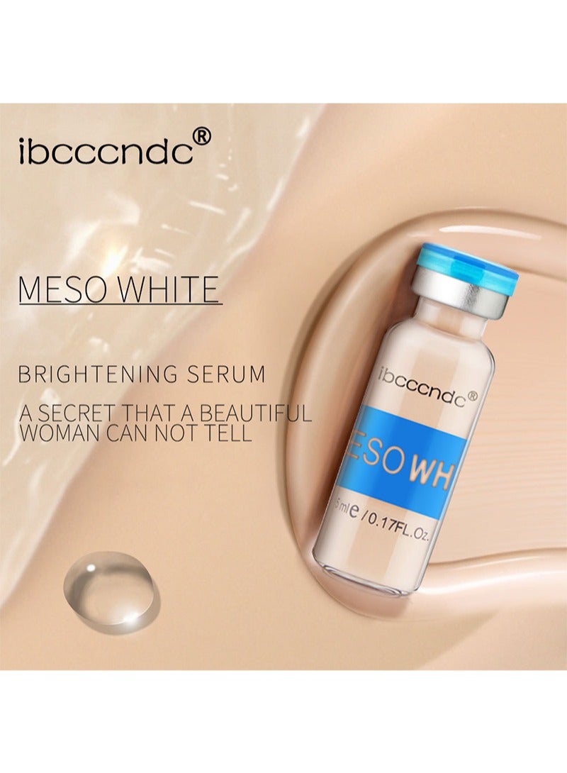 ibcccndc 5MLx10PCS Ampoule Liquid Foundation Starter Kit,BB Skin Treatment–MESO WHITE Brightening BB Serum Kit–Semi-Permanent Liquid Foundation Natural Nude Make-up - Image 3