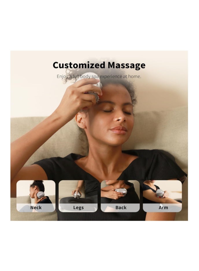 Breo Scalp Mini Pro Electric Scalp Massager with Kneading, Head Massager for Stress Relax, Hair Massager for Hair Growth, Waterproof Scalp Brush, Cordless and Portable, Gift for Men & Womenجهاز تدليك فروة الرأس الكهربائي بريو سكالب ميني برو مع خاصية العجن، جهاز تدليك الرأس لتخفيف التوتر، جهاز تدليك الشعر لتحفيز نمو الشعر، فرشاة فروة رأس مقاومة للماء، لاسلكي ومحمول، هدية للرجال والنساء - Image 4