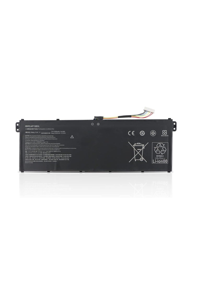 Terabyte REPLACEMENT AP19B5L Battery Compatible for AC.ER SF314-42 Aspire 5 A515-43 15.4V 54.6Wh - Image 1