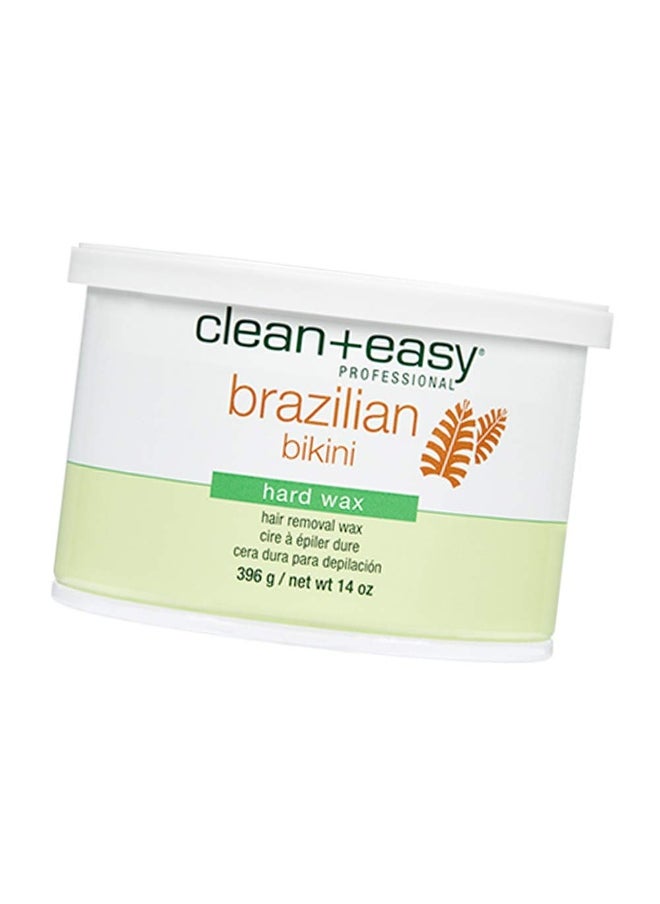 Clean + Easy Clean + Easy Brazilian Wax – Hard Wax Bikini Hair Removal for Intimate Areas, No-Strip Formula for Coarse Hair, 14 oz  - Image 1